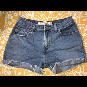 Levi jeans cut into shorts